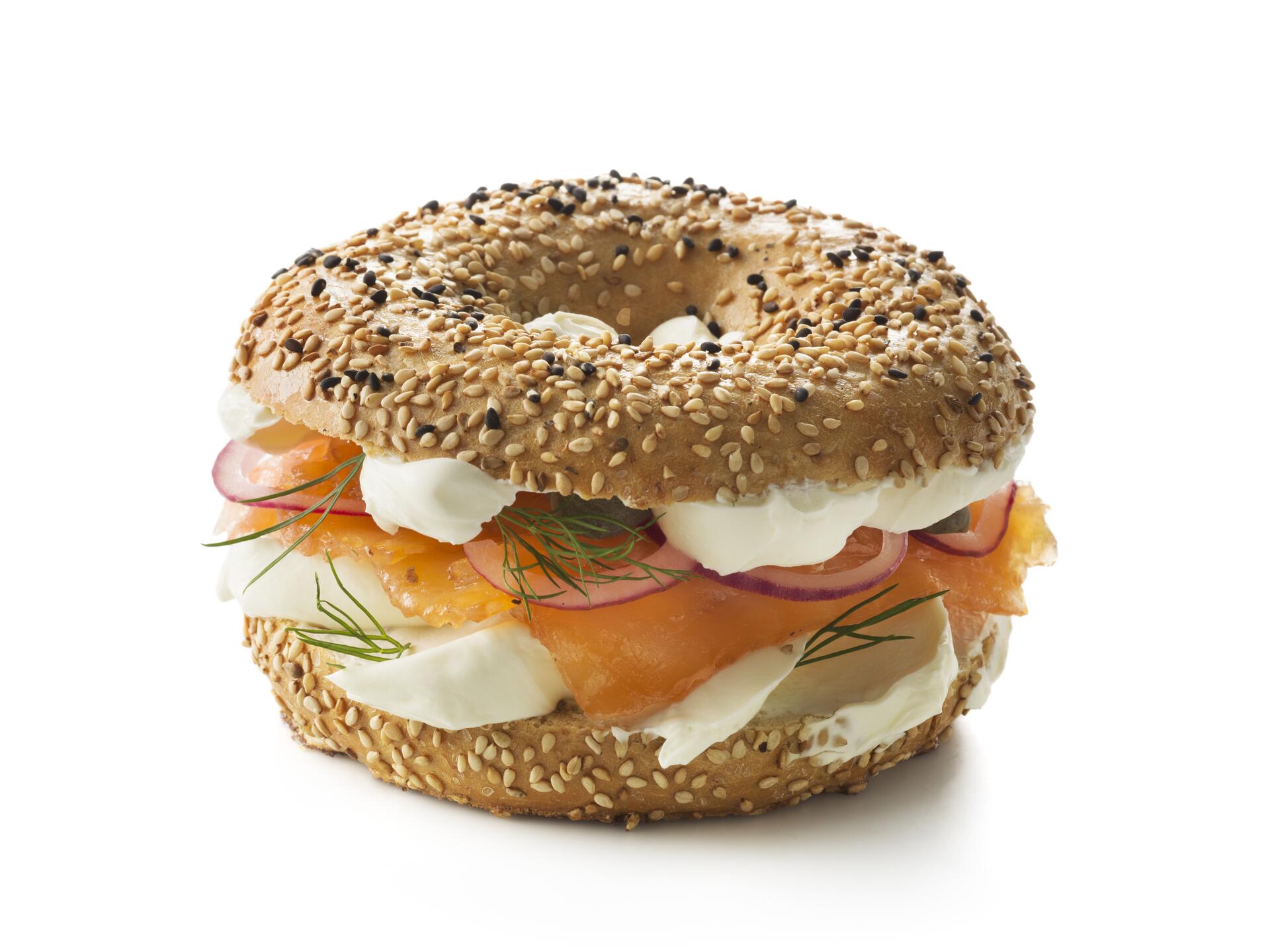 A Recipe for New York salmon bagel